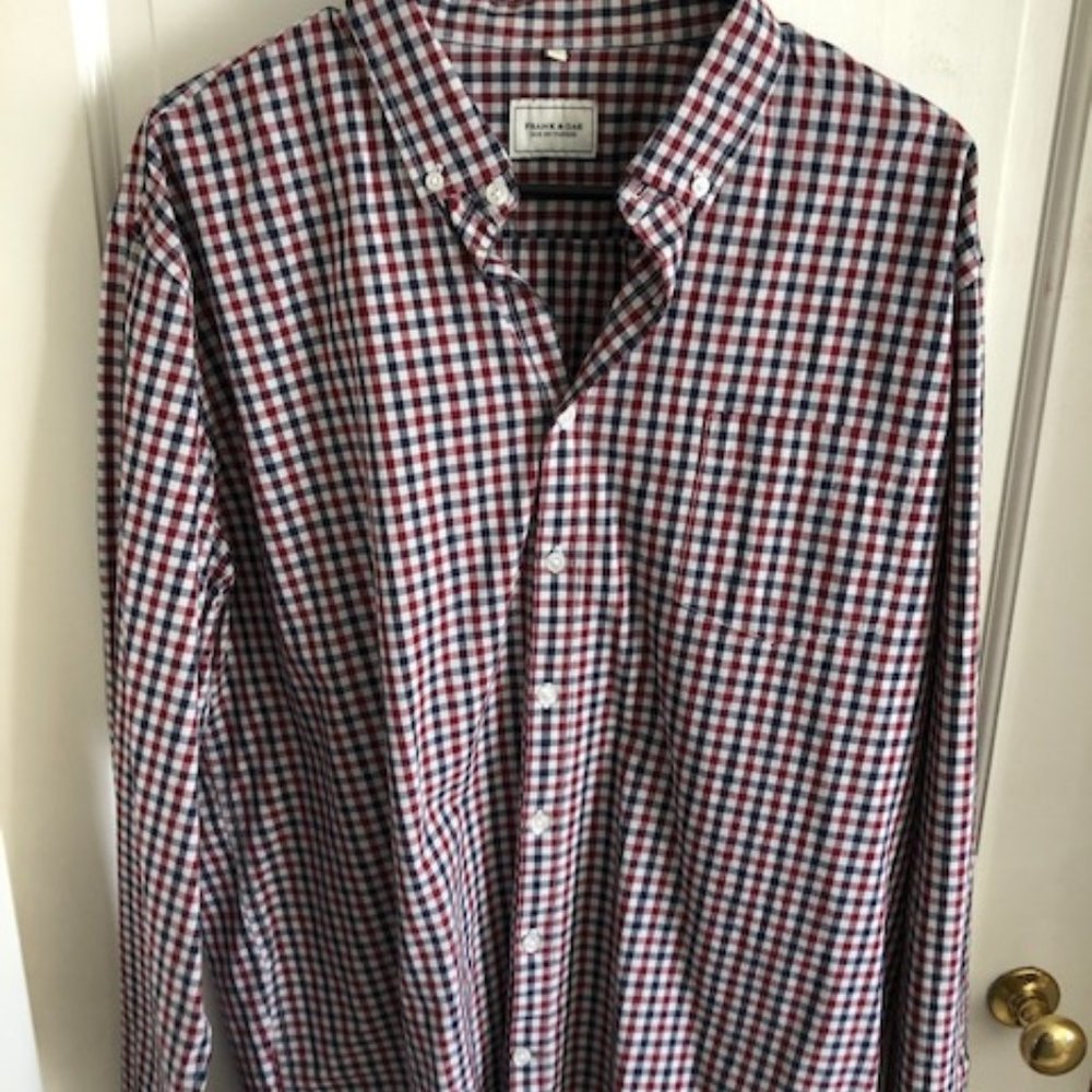 Frank and Oak Red and Black XXL Shirt